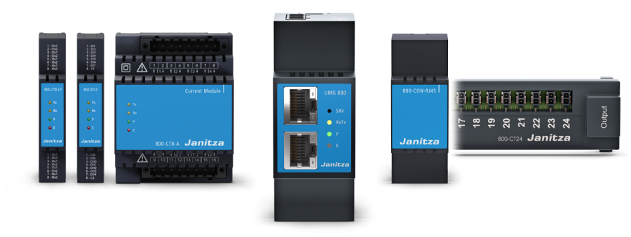 Modular expandable energy analyzer, Janitza UMG 800